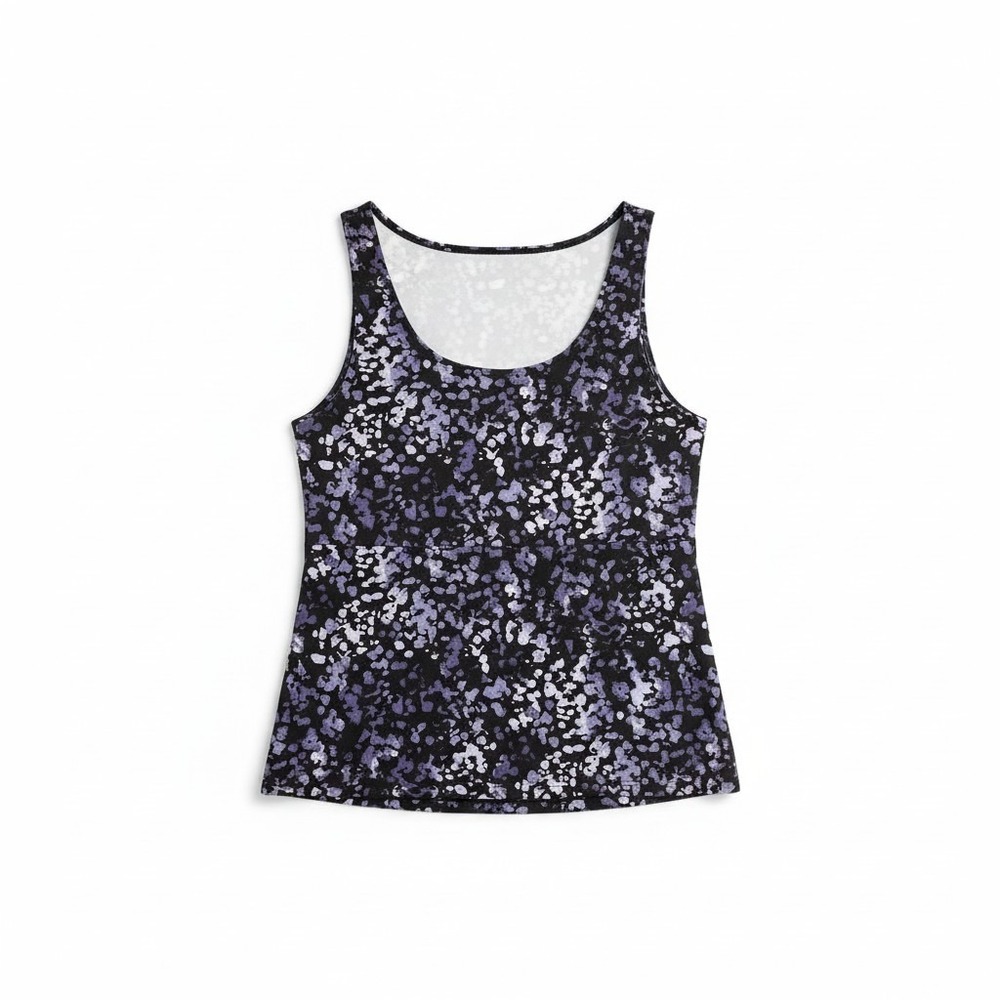Eddie Bauer Womens Tank Top Size M Abstract Print Sleeveless Top - Picture 2 of 5